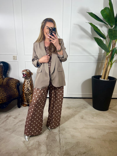 DOTTY STRAPLESS JUMPSUIT