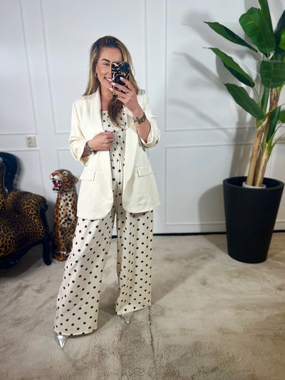 DOTTY STRAPLESS JUMPSUIT
