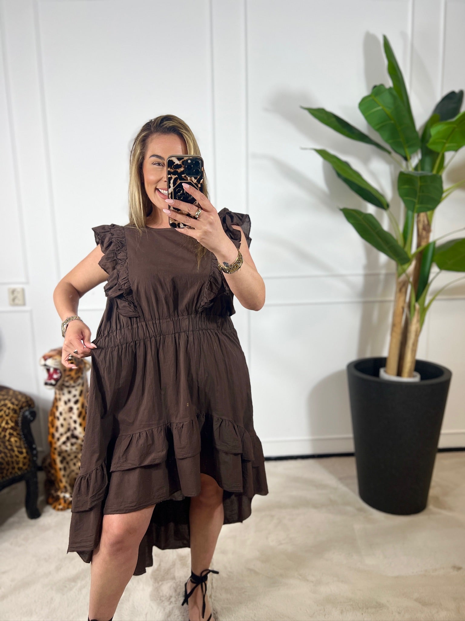 JOVIE RUFFEL DRESS