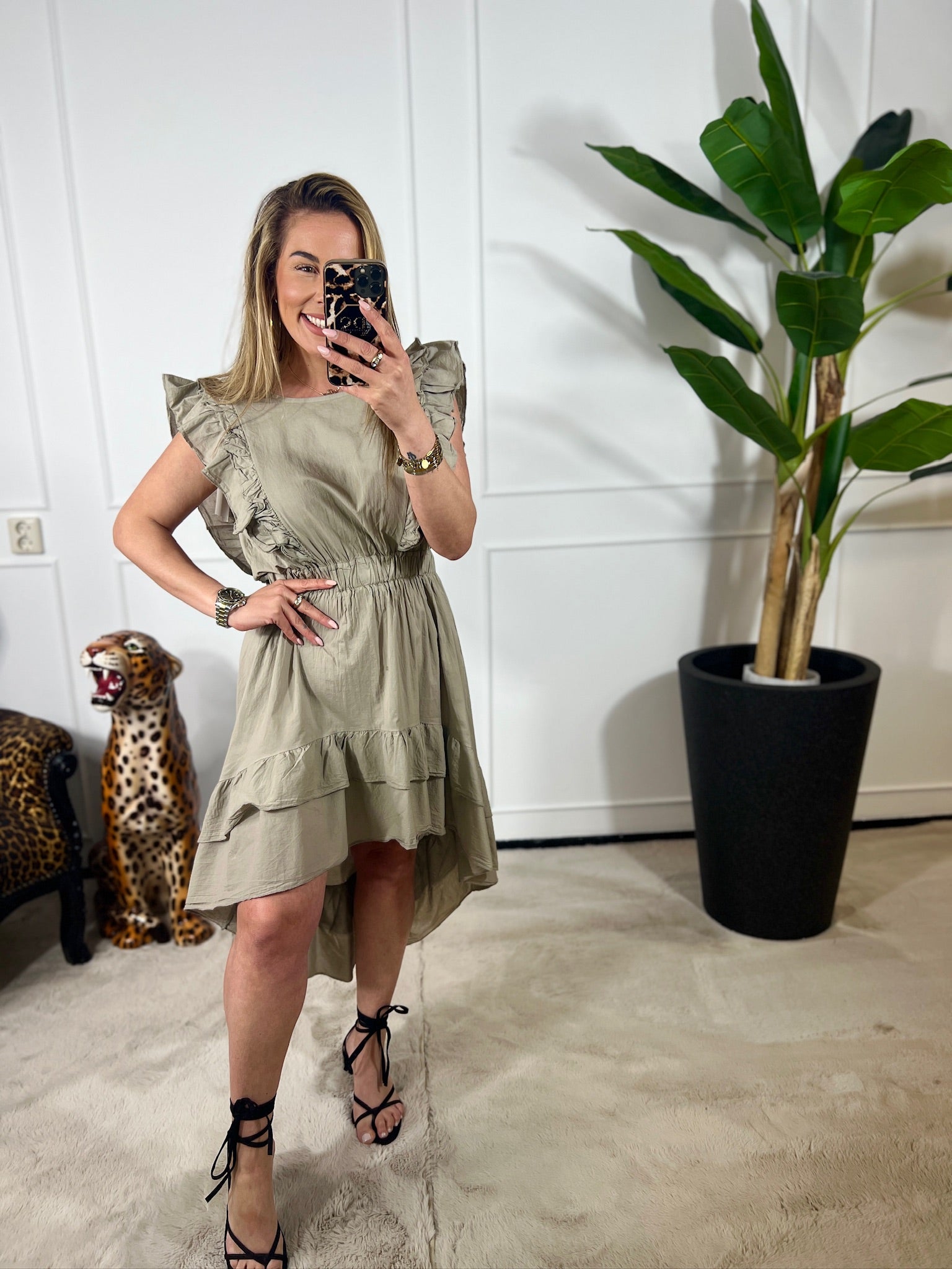 JOVIE RUFFEL DRESS