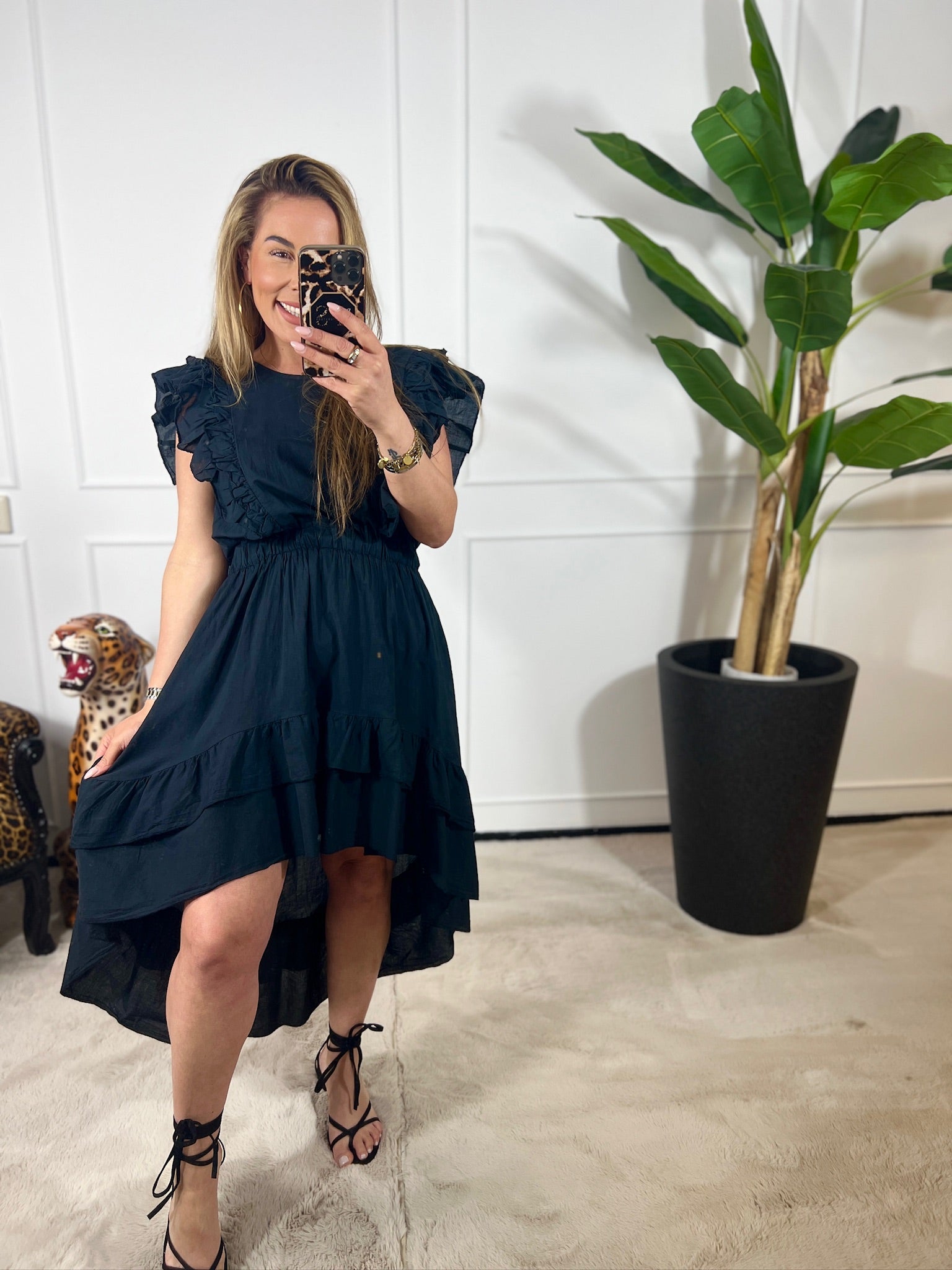 JOVIE RUFFEL DRESS