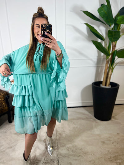 IZA RUFFLE DRESS