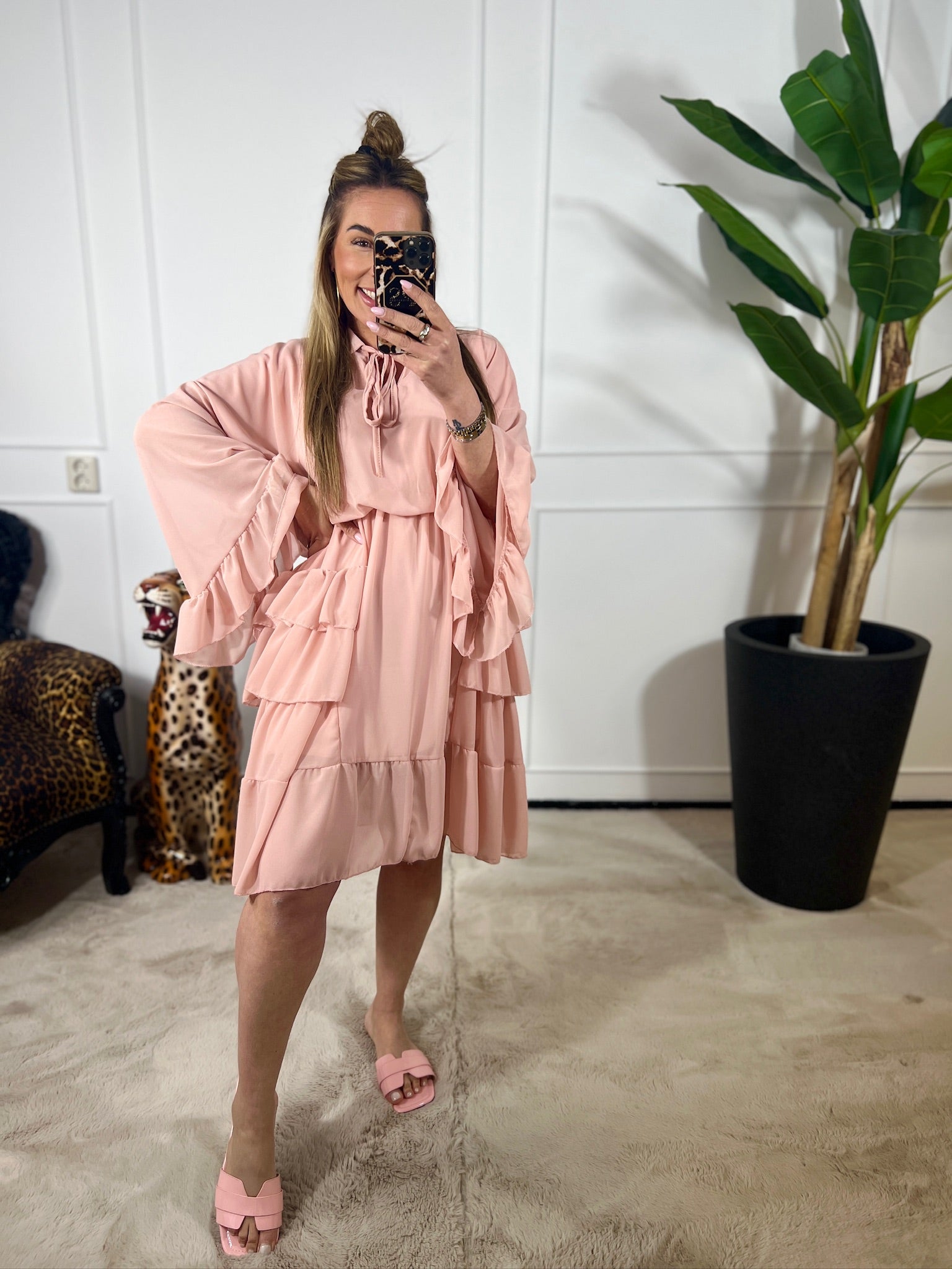 IZA RUFFLE DRESS