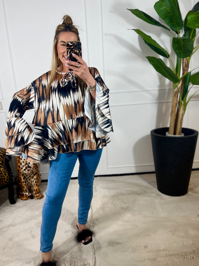 FLORANCE RUFFLE BLOUSE