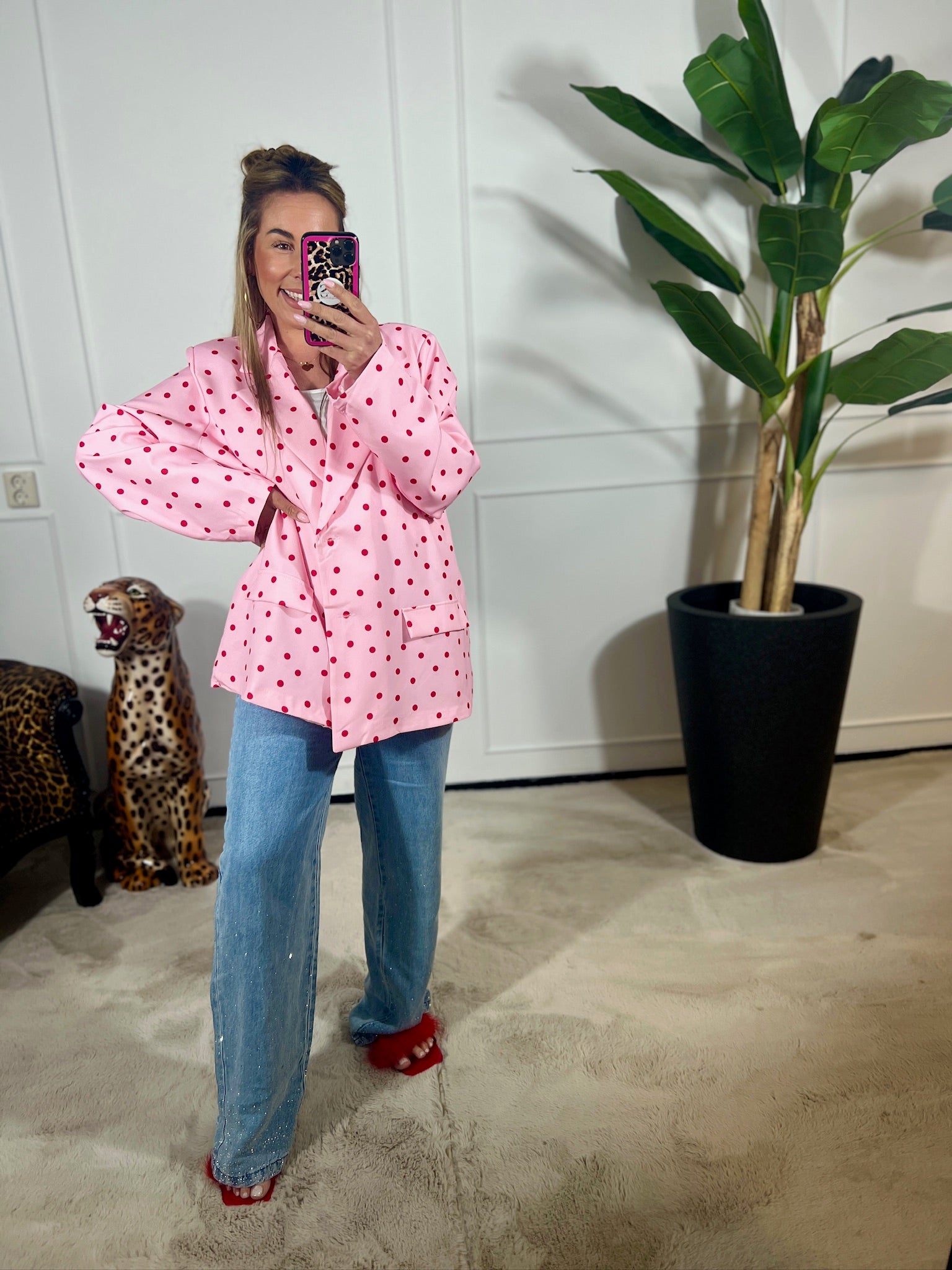 AMY POLKADOT BLAZER