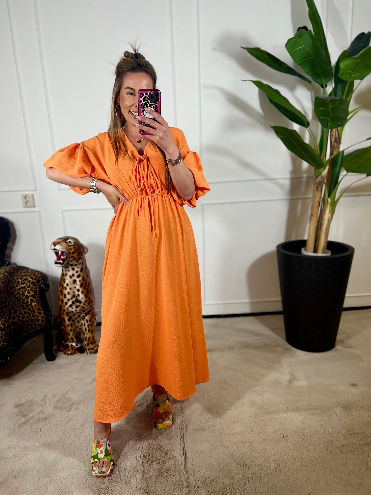 AMBER FLOWY DRESS