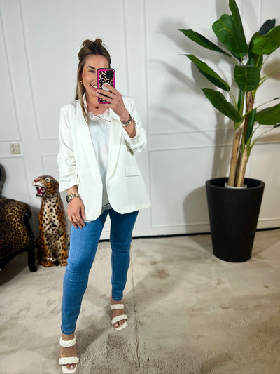 LACE SATIN TOP