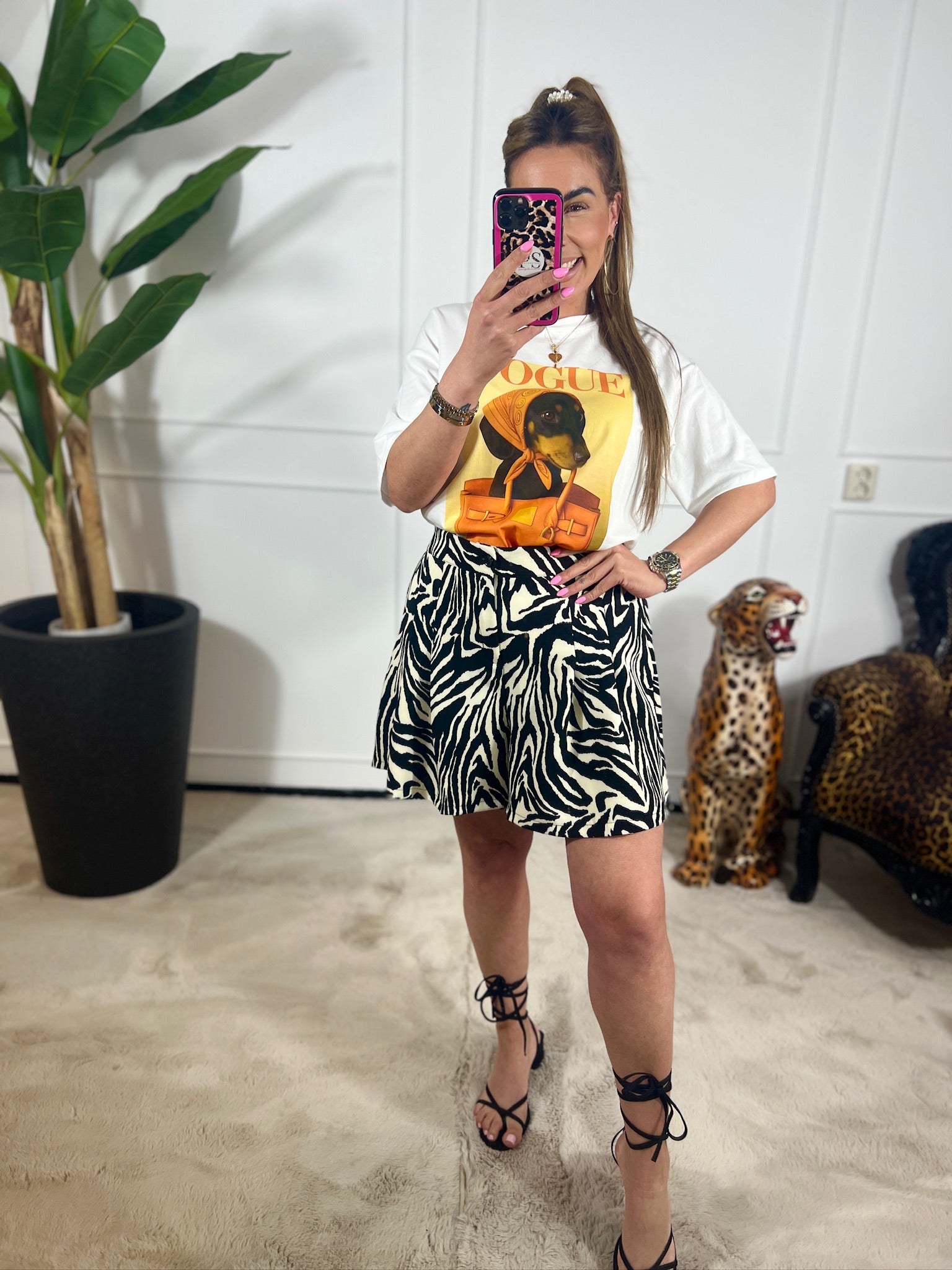 NORA SKORT *PRINT*