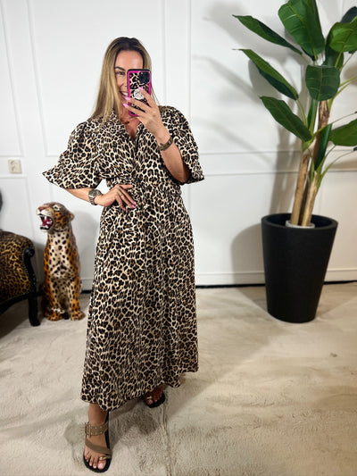 ANIMAL WRAP DRESS
