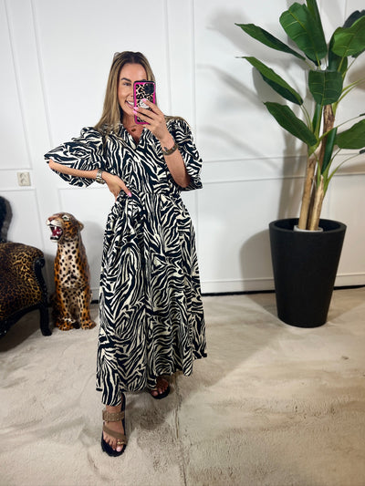 ANIMAL WRAP DRESS