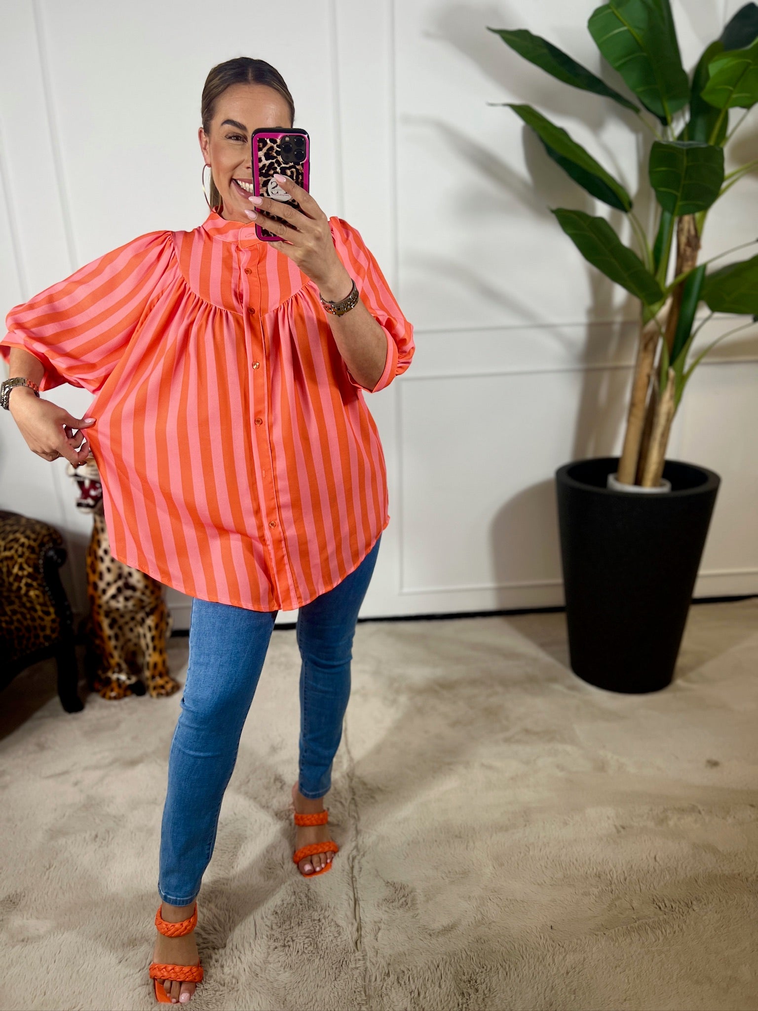 KENDALL STRIPE BLOUSE
