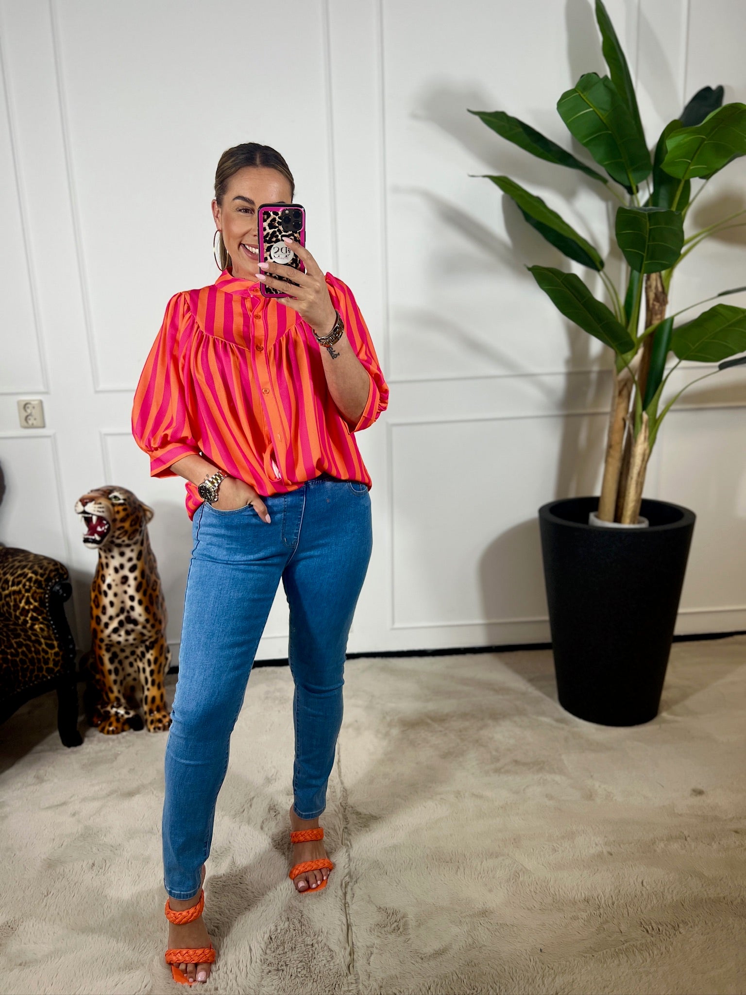KENDALL STRIPE BLOUSE