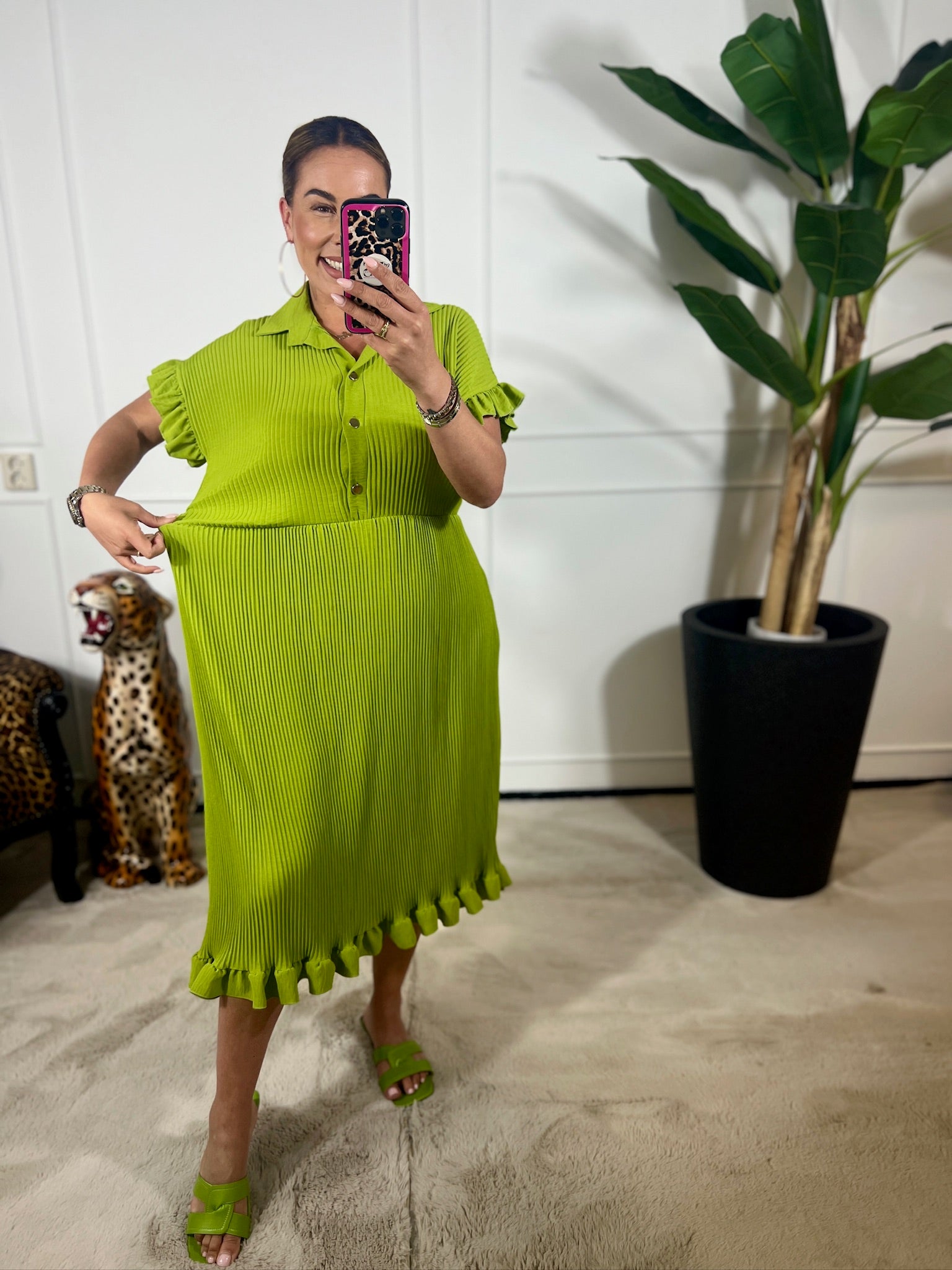 NOVA PLISSÉ DRESS