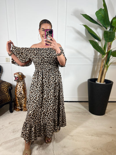 JULIE LEOPARD MAXI DRESS