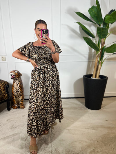 JULIE LEOPARD MAXI DRESS