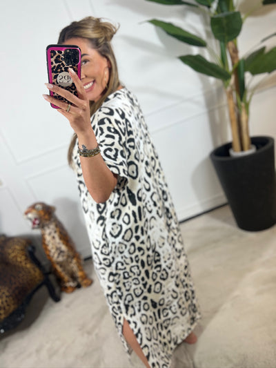 FANNY LEOPARD MAXI DRESS