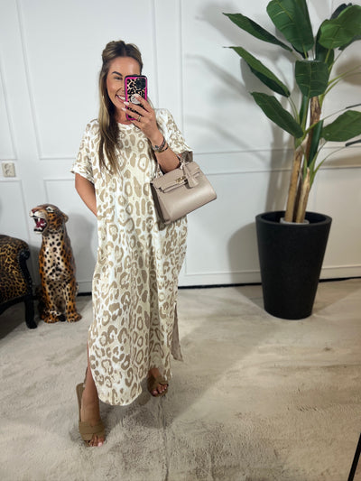 FANNY LEOPARD MAXI DRESS