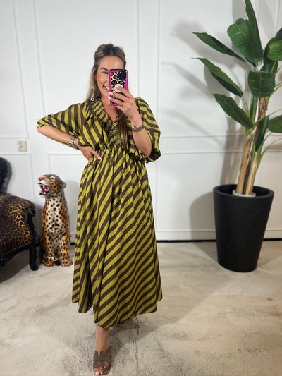 NOLA STRIPE MAXI DRESS