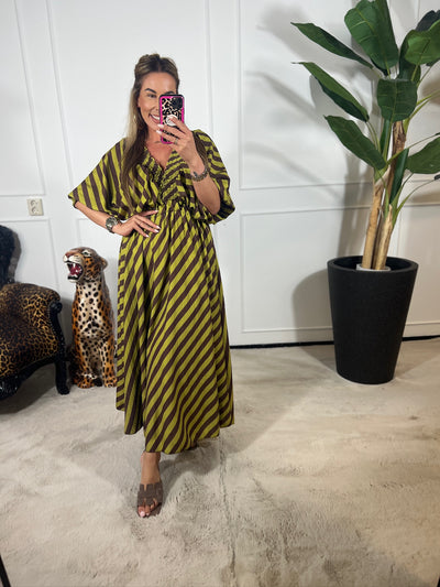 NOLA STRIPE MAXI DRESS