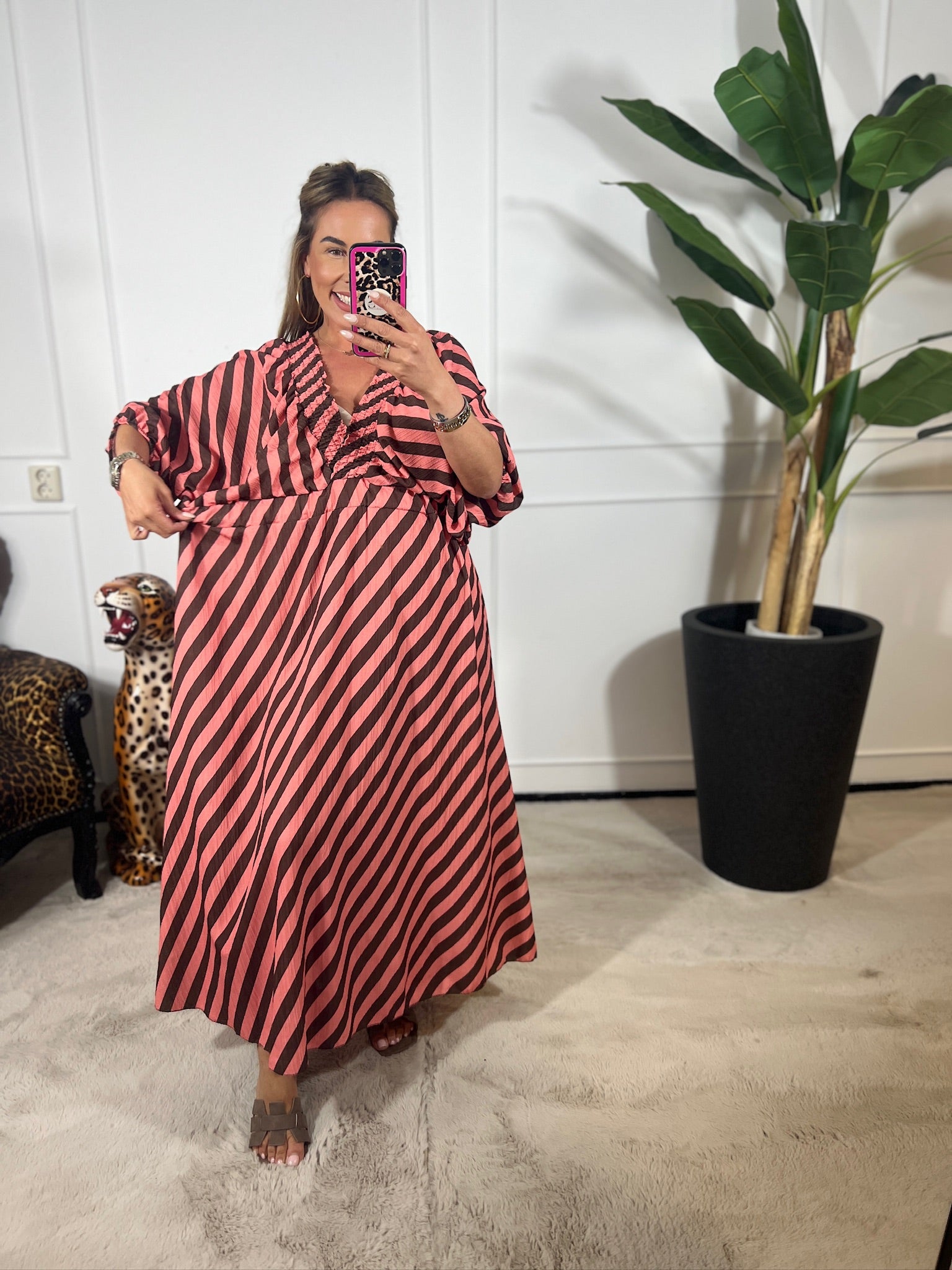 NOLA STRIPE MAXI DRESS