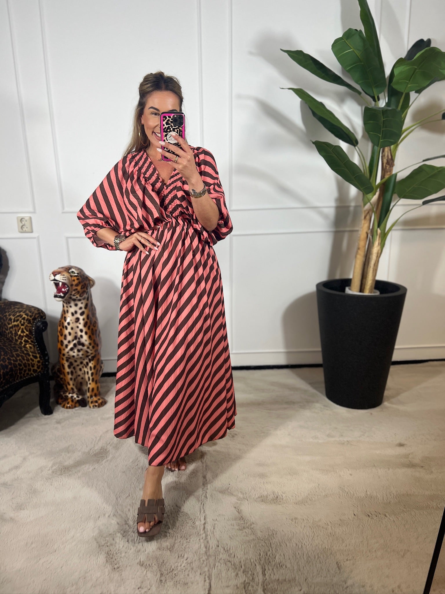 NOLA STRIPE MAXI DRESS