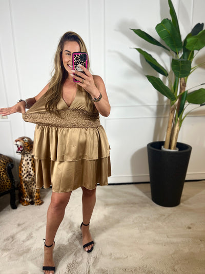 NAYLA SATIN DRESS