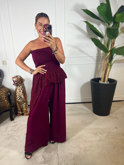 GINA STRAPLESS JUMPSUIT