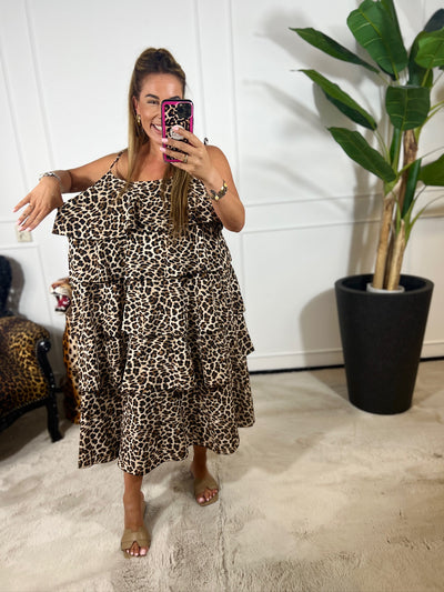BIBA RUFFLE MAXI DRESS