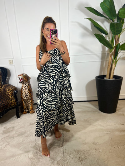 BIBA RUFFLE MAXI DRESS