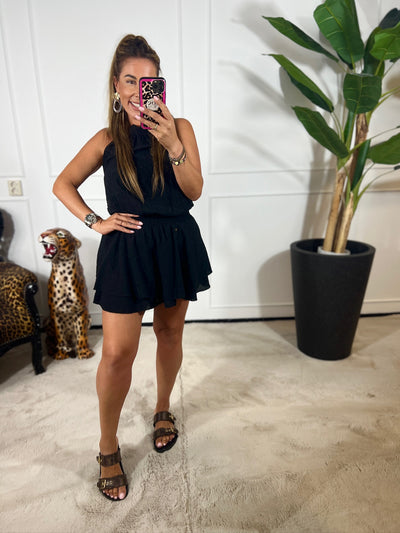 MACEY GLITTER PLAYSUIT