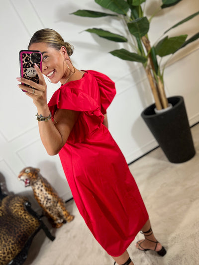 LAUREN RUFFLE DRESS