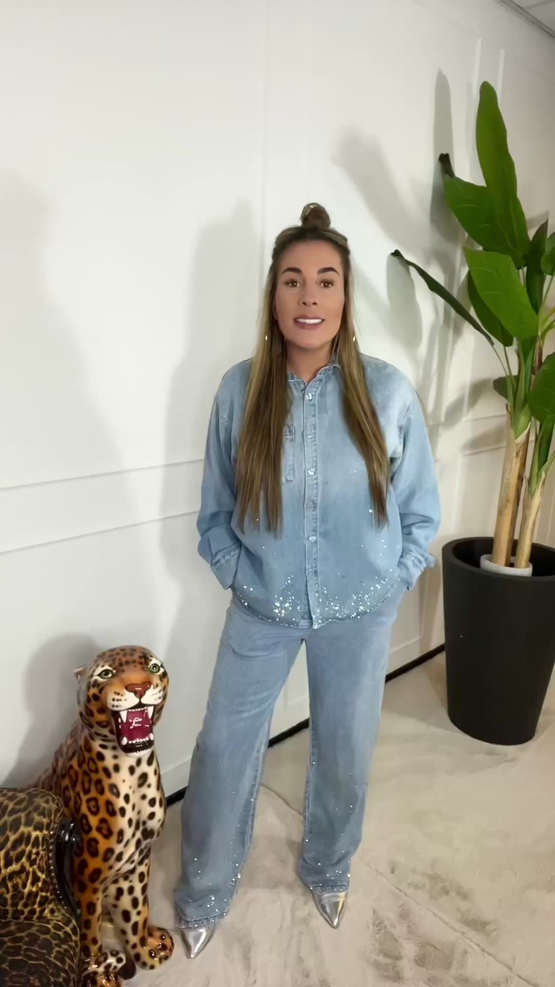 Video laden: *JEANS* DENIM GLITTER