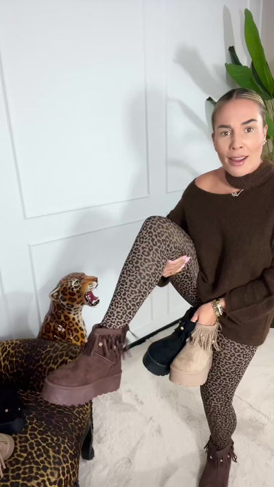 GEVOERDE PANTER LEGGING