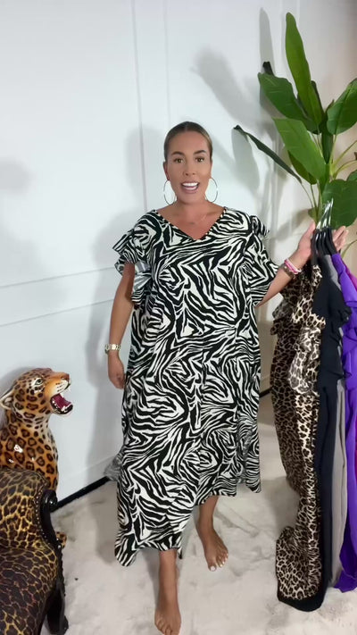WINNIE RUFFLE MAXI DRESS