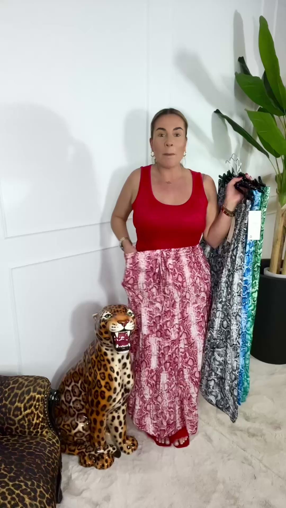 ZARA SNAKE MAXI SKIRT