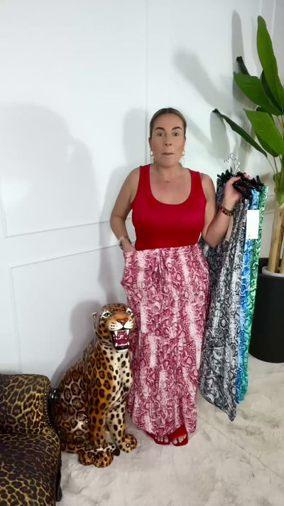 ZARA SNAKE MAXI SKIRT
