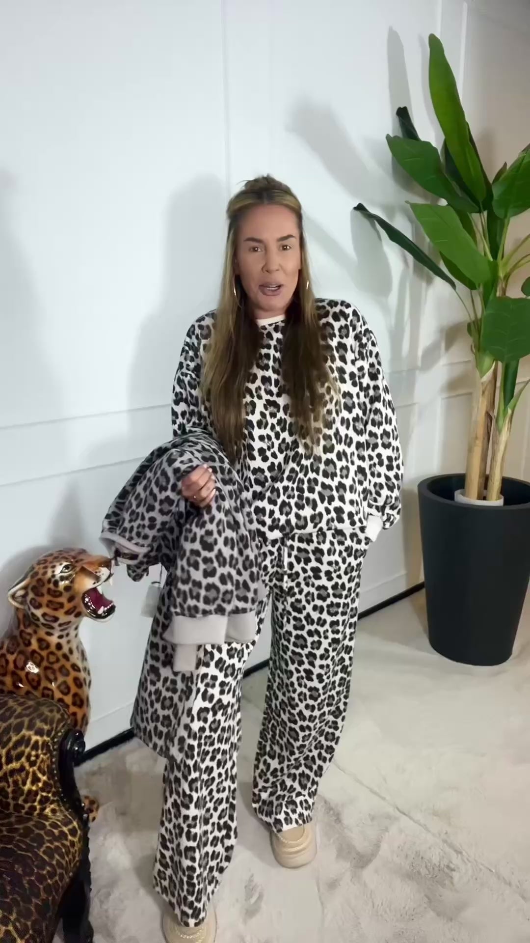 COMFY SET LEOPARD