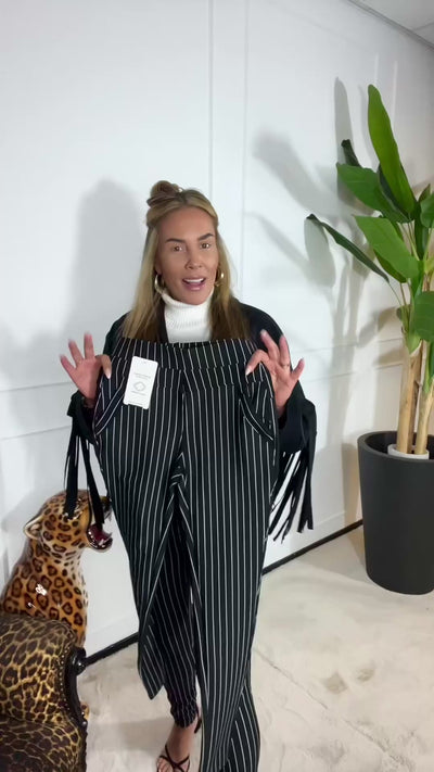 KRIJTSTREEP TRAVEL TROUSERS