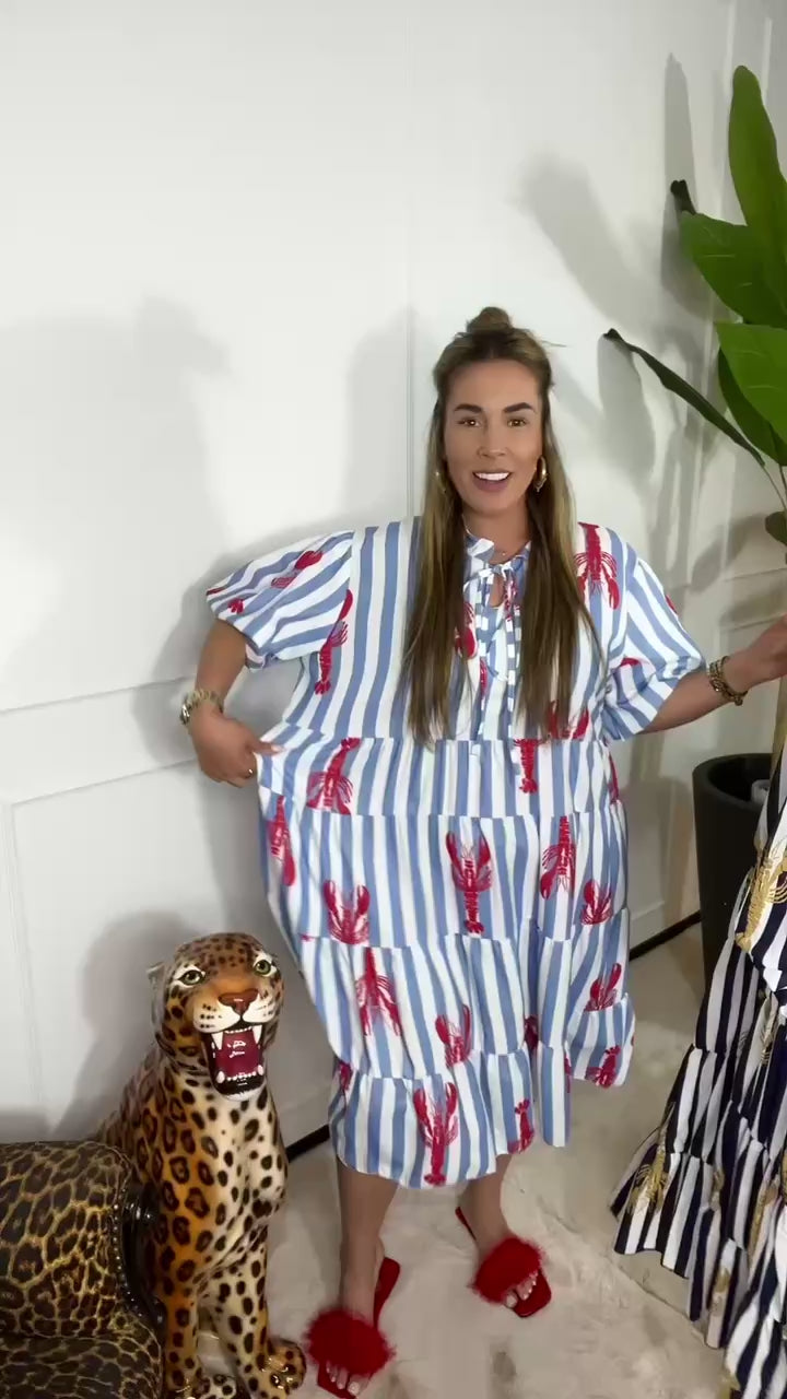 LOBSTER STRIPE DRESS