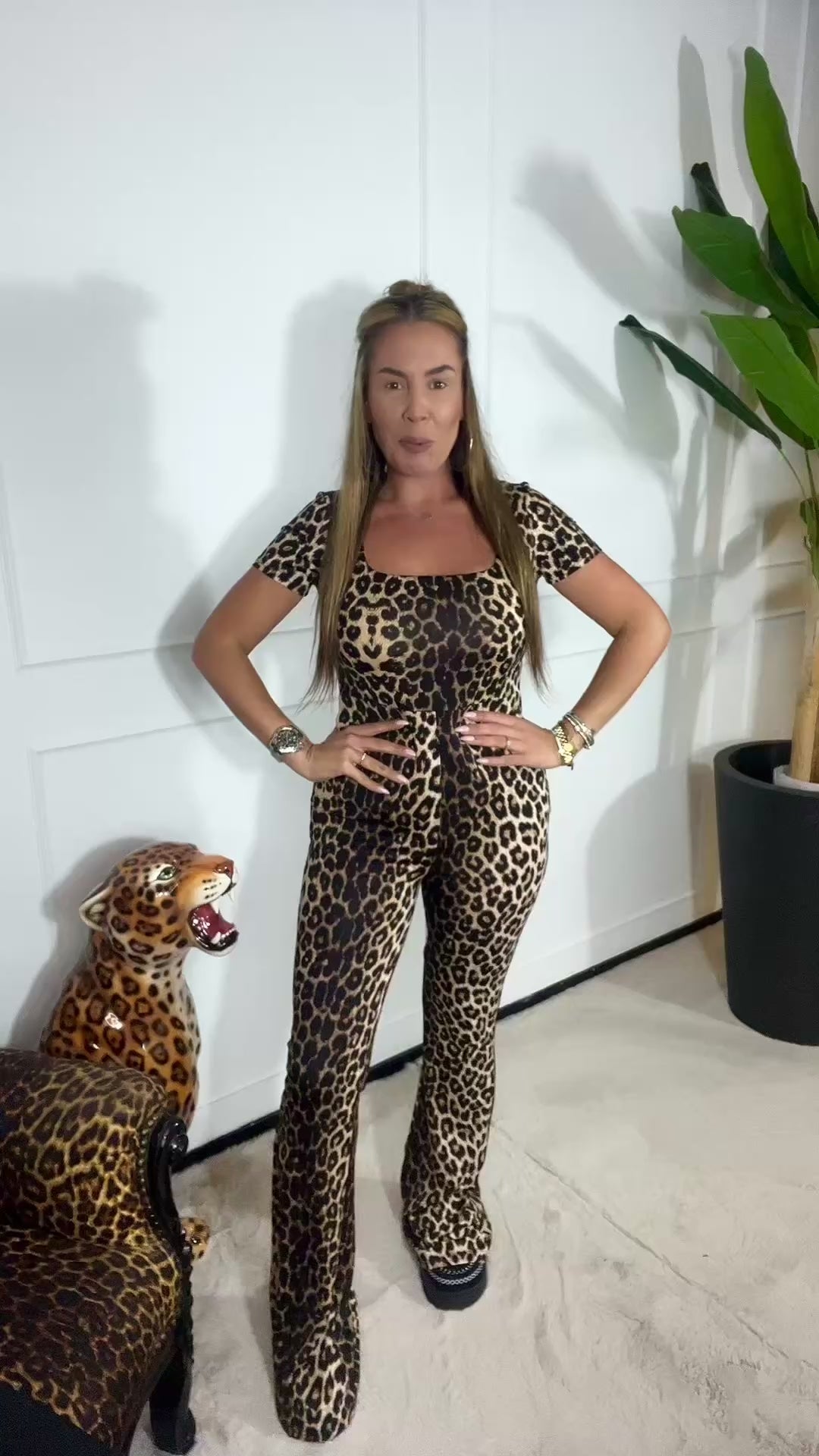 LEOPARD JUMPSUIT