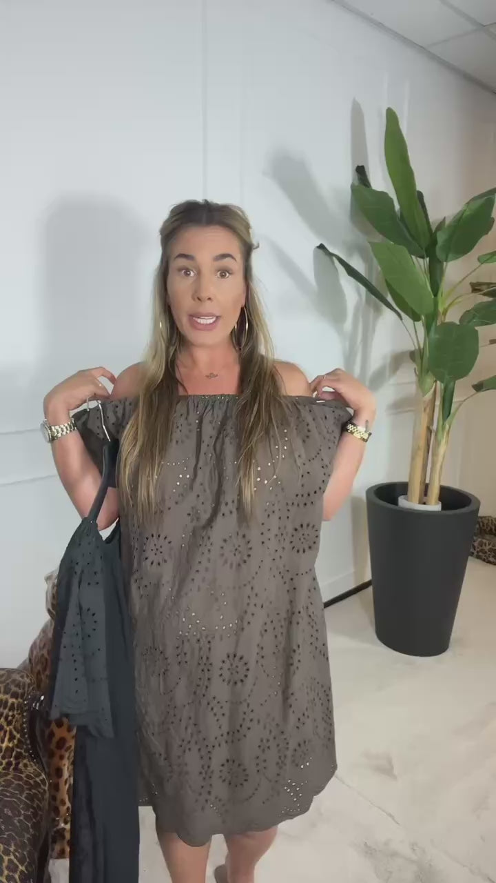 NAOMI BRODERIE DRESS