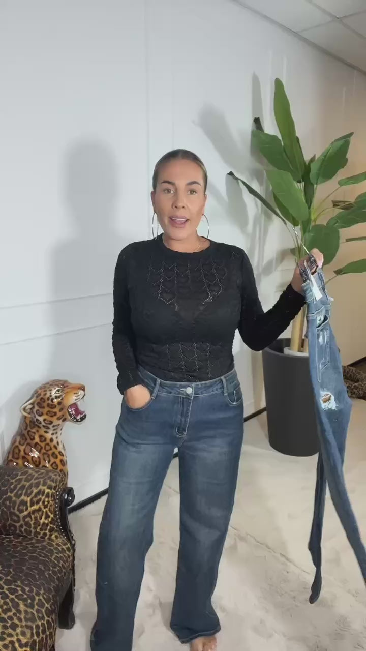 KYRA WIDE LEG JEANS