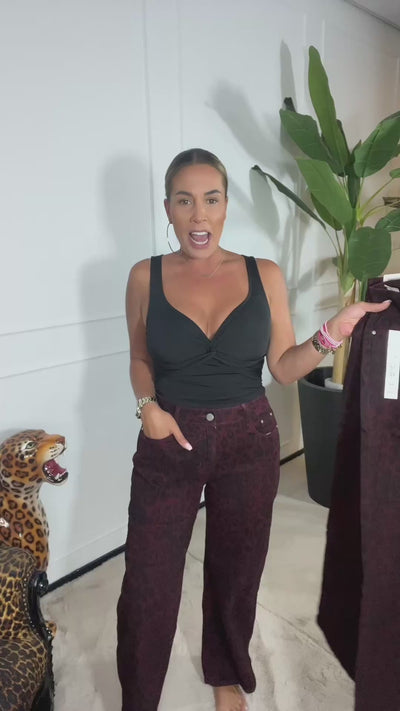 ANNA LEOPARD JEANS