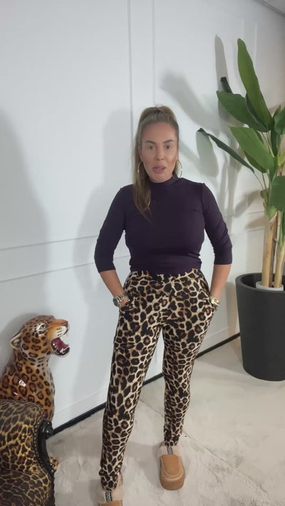 PANTERPRINT TRAVEL TROUSERS