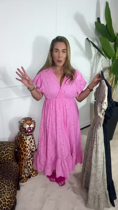 EVA BRODERIE MAXI DRESS