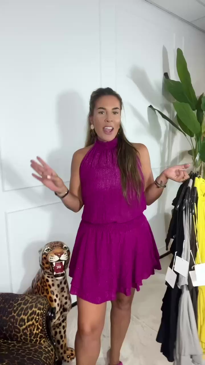 MACEY GLITTER PLAYSUIT