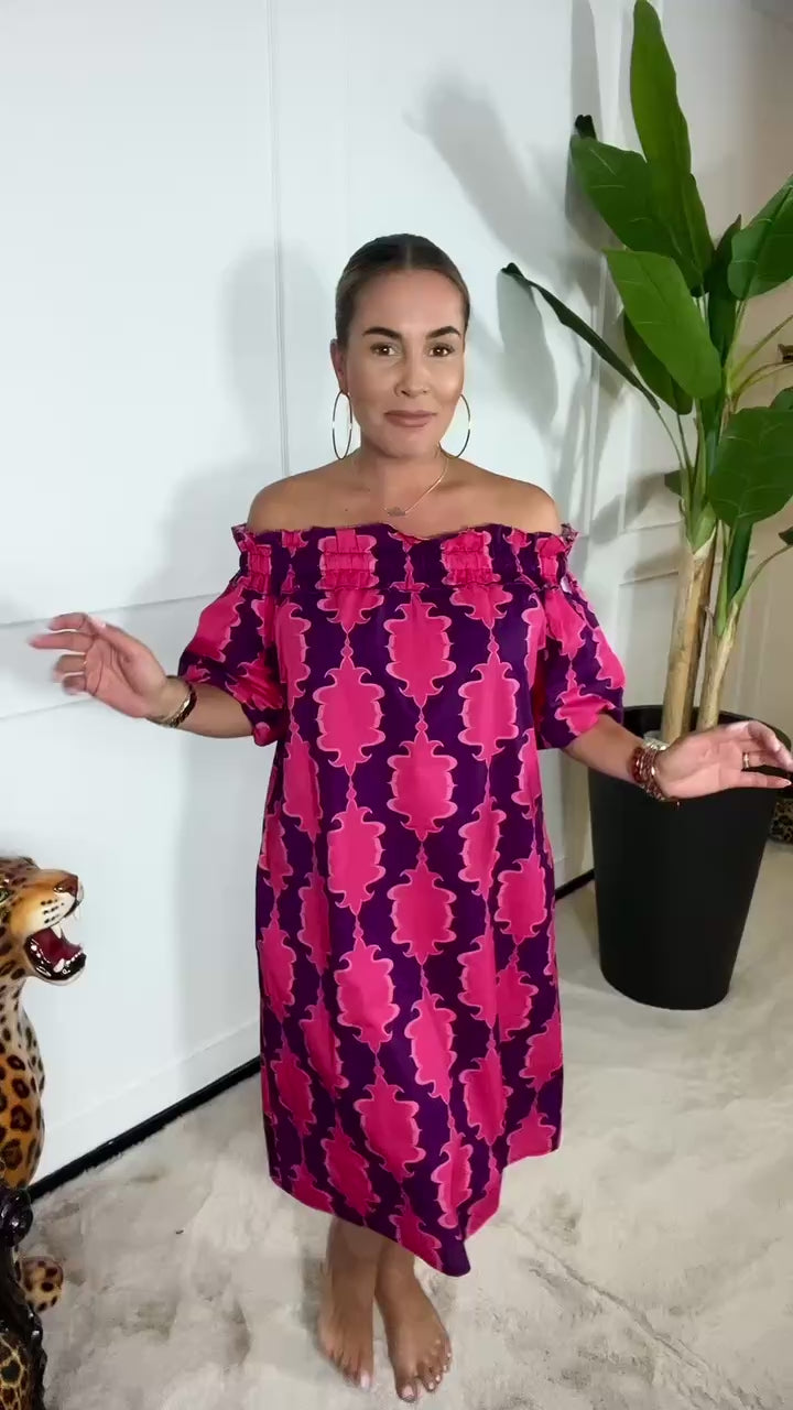 OFF SHOULDER MARBELLA DRESS