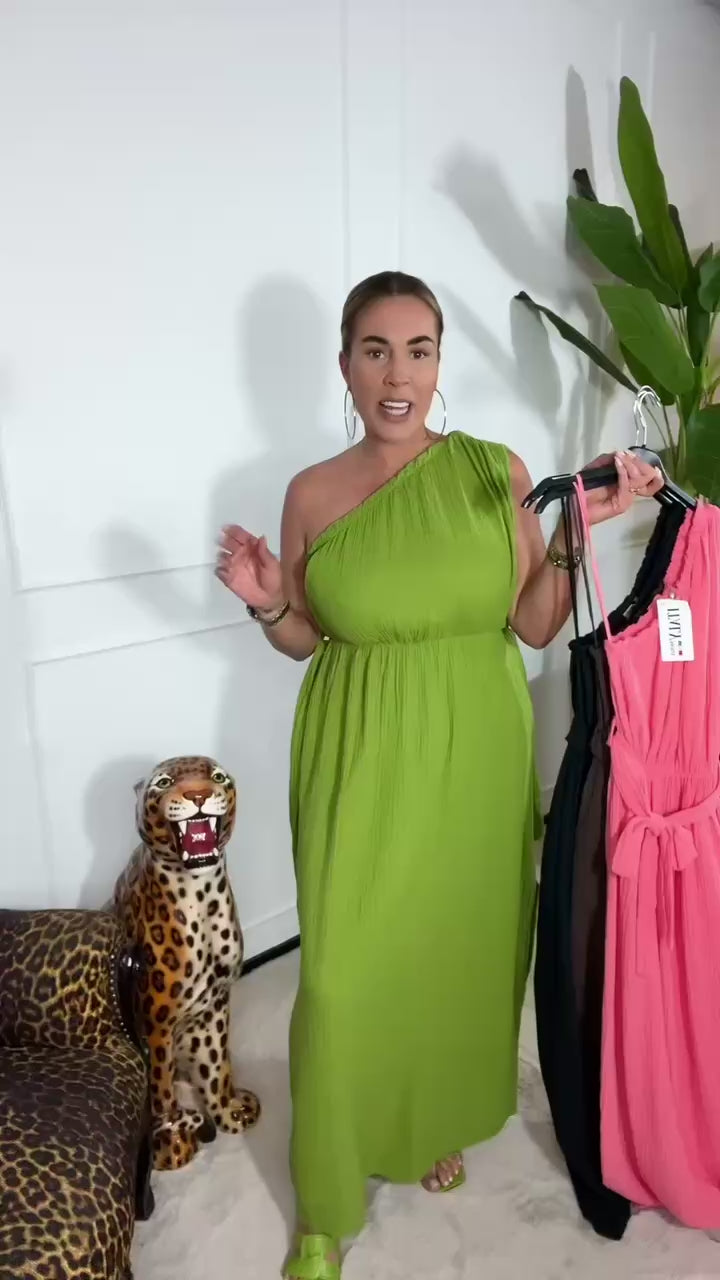 LIV ONE SHOULDER MAXI DRESS